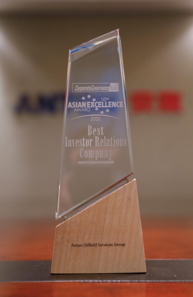 Anton won two awards in the Corporate Governance Asia-Asian Excellence Award 2020 Anton won two awards in the Corporate Governance Asia-Asian Excellence Award 2020